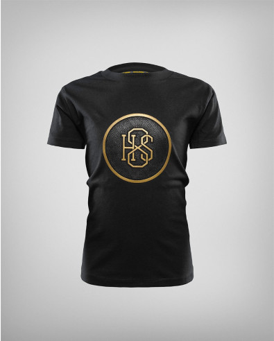 CAMISETA INFANTIL CON LOGO GRABADO EN NEGRO