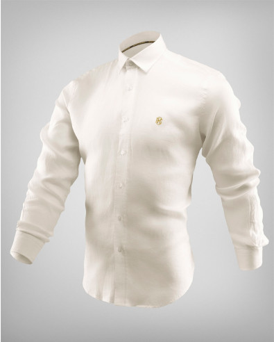 Бежова ленена риза