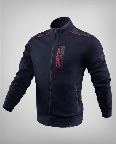 Sudadera estructurada de hombre en azul oscuro