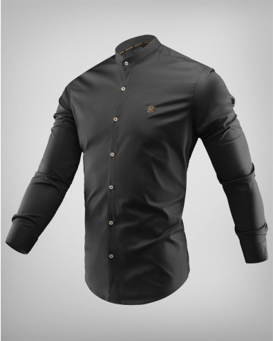 Modelo 244925 Camisa Negra Slim Fit