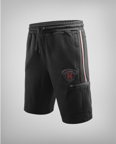 Modelo 241536 Bermudas negras con insignia y logotipo