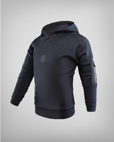 Sudadera con capucha para niños, modelo 241529 en azul oscuro