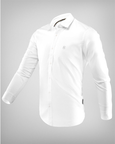 Slim Fit риза модел 244951 в бяло