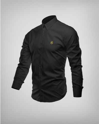 Camisa negra entallada modelo 244927