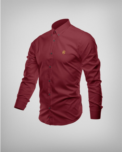 Camisa burdeos entallada modelo 244927