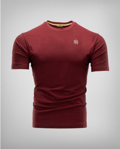 Бордо тениска със златно лого