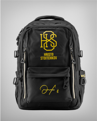 ЧЕРНА H8S раница с контрастни ципове