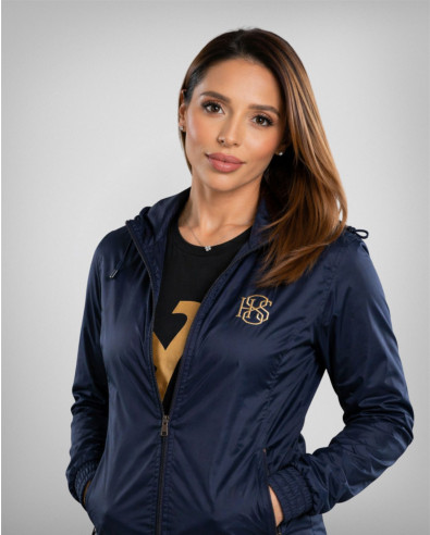 WOMEN'S WINDBREAKER IN DARK BLUE