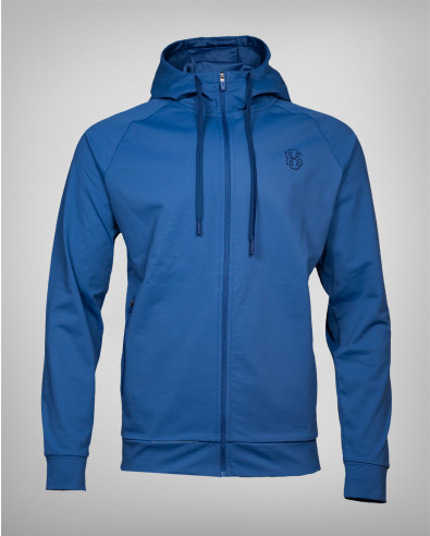 Motive 8 Men's Sweatshirt with Hood in Dark Blue