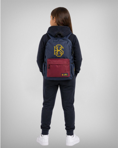 H8S Backpack in Dark Blue and Burgundy