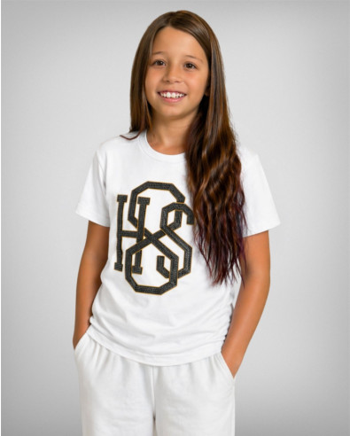 Camiseta blanca para niños modelo 241743