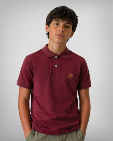 Niños polo burdeos modelo 241752