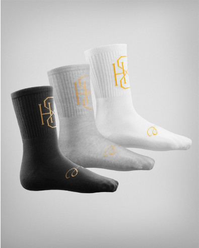 SPORTS SOCKS WITH REINFORCED SOLE, 3 PAIRS