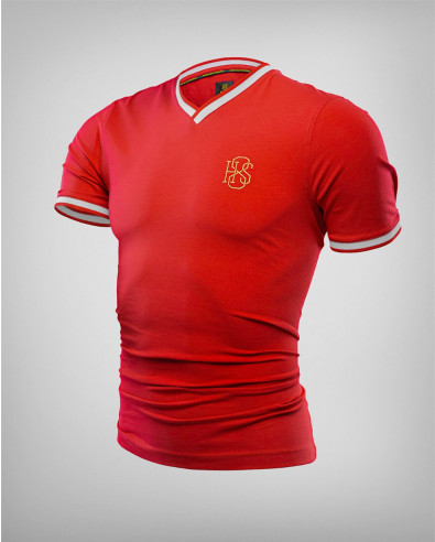 Червена ретро тениска #8