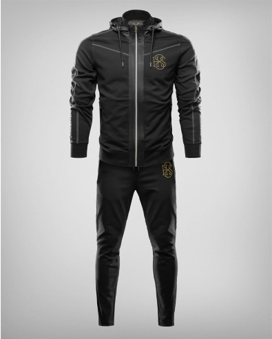 BLACK TRACKSUITE MADE OF OF HIGH-TECH FABRIC
