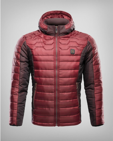 Winter jacket in Bordeaux with high-tech thermal protection