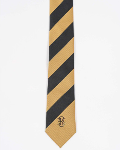 Вратовръзка H8S в цвят охра и черно