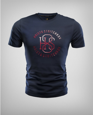 Dark Blue t-shirt with embossed sign