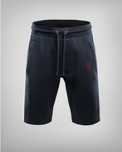 Tricolor bermuda shorts with embossed H8S logo