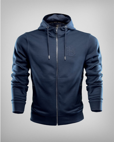 Dark Blue tech fabric sweatshirt H8S