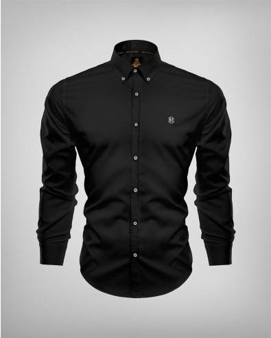 Slim Fit Shirt H8S in Black