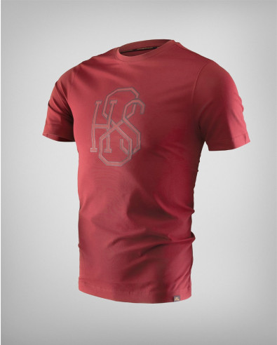 Bordeaux t-shirt with contrasting H8S logo