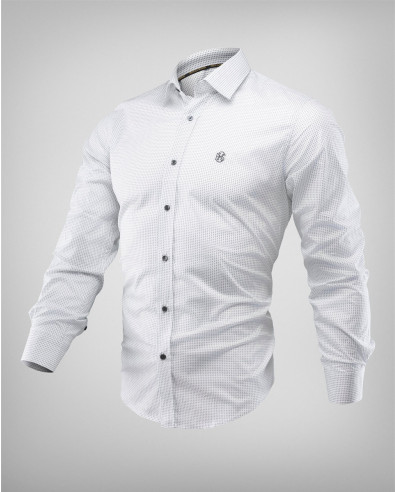 Slim fit shirt in White with a spectacular print