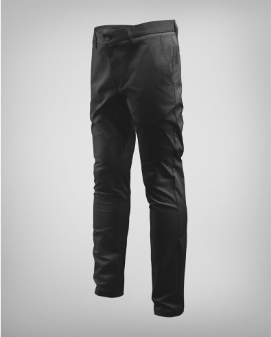 Мъжки памучен панталон в черно