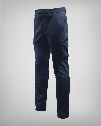 Men's cotton trousers in dark blue