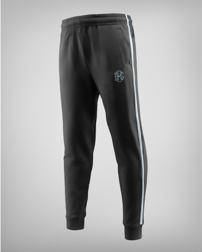 Men's cotton sport pants in black and mint