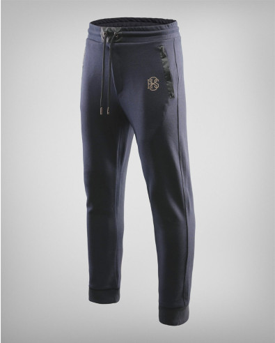 Structured sports pants in dark blue model 231539