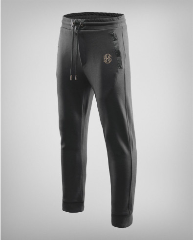 Pantalones deportivos estructurados en negro modelo 231539