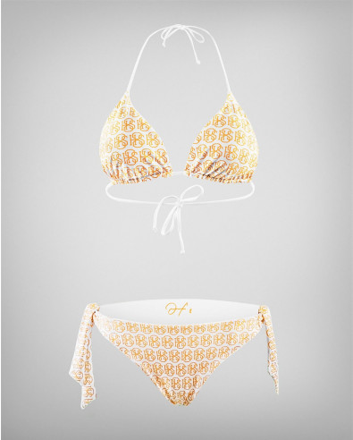 Double-Sided Bikinis Swimsuit in White