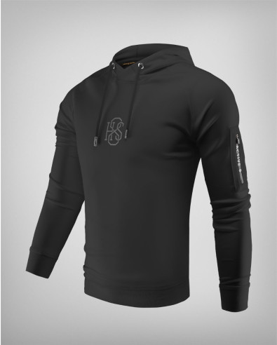 Men's hoodie sweatshirt, model 241529 in black