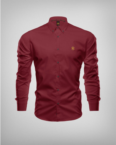 Bordeux Slim Fit Shirt made of cotton and elastane