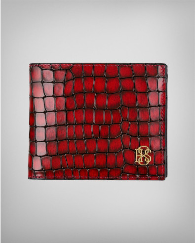 LUXURY WALLET IN BORDEAUX MADE OF 100% GENUINE LEATHER