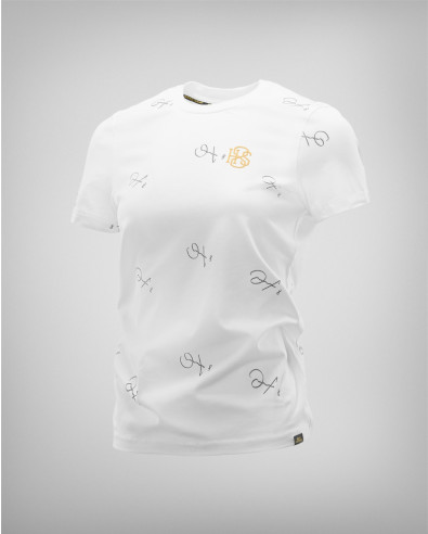 Дамска тениска модел 241677 с подпис в бяло