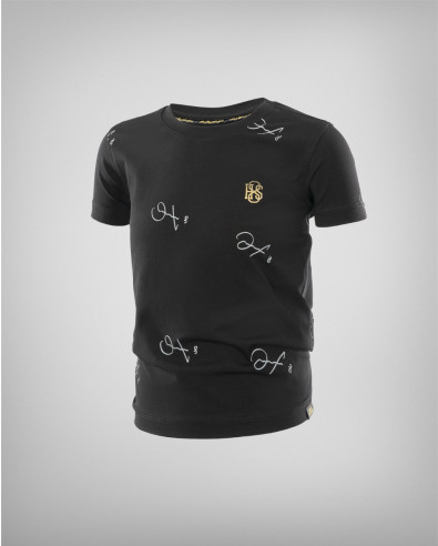 Children T-shirt model 241677 with signature in black