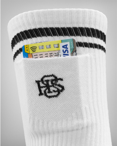 Спортни чорапи с джоб, БЯЛ 