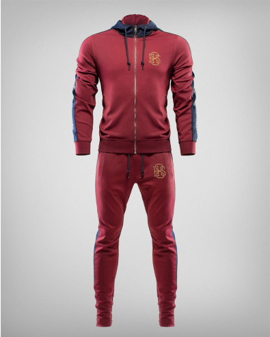 H8S Tracksuit in Bordeaux and Dark Blue