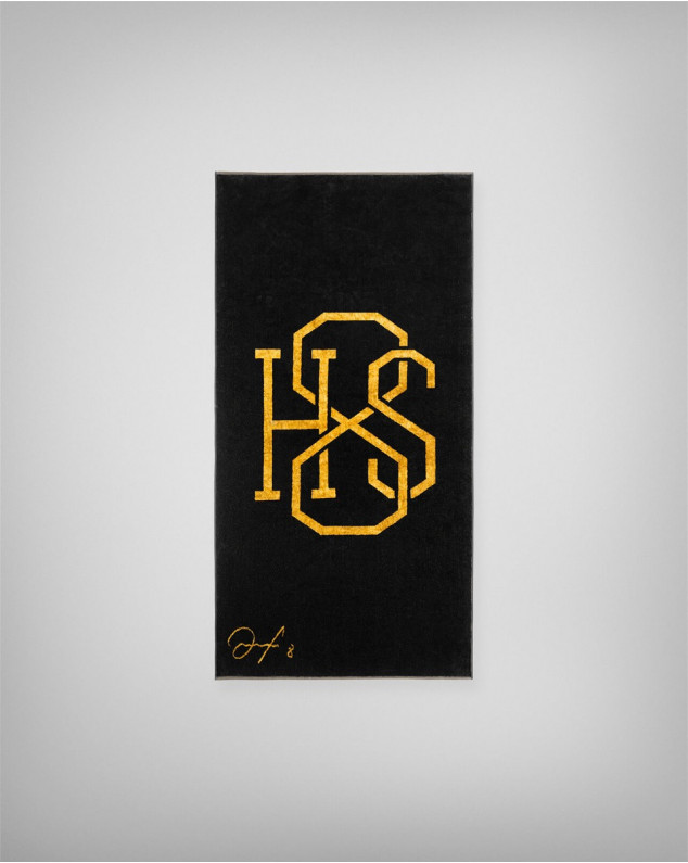 Luxury SPORTS Towel in Black and Gold