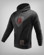 Modelo 241537 Sudadera negra de hombre con insignia y logotipo