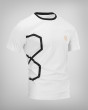 Camiseta H8S blanca con elementos negros