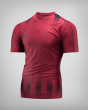 Camiseta deportiva modelo 241770 en color burdeos