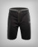 COTTON BERMUDA SHORTS IN BLACK WITH EMBOSSED LOGO