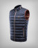 DARK BLUE QUILTED VEST WITH H8S BADGE