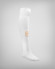 Дълги спортни чорапи H8S в бяло