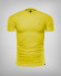 Жълта бие тениска с бродерия и лого