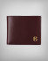 Wallet in burgundy and dark blue made of 100% genuine leather
