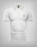 White Polo Shirt with Buttons and Embroidery